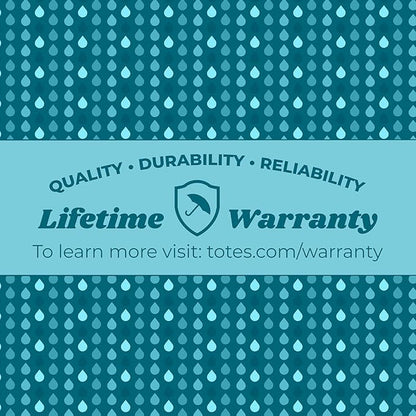 Totes Auto Reverse Close Windproof Stick Inbrella with Water Repellent Protection
