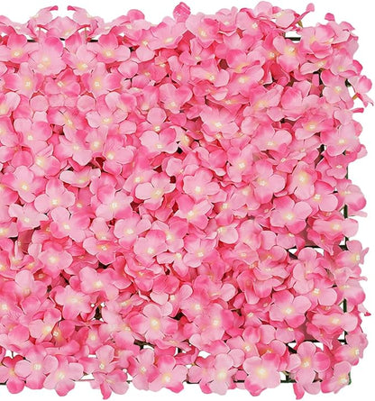 Flower Wall Panel Floral Backdrop,20Pack Pink Flower Wall Decor,Silk Rose Wall, Artificial Flower Wall Backdrop Faux Flower Panel for Wedding