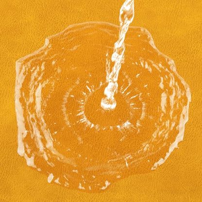 ADRIMER Placemats, Heat Resistant Oval Placemats Set of 8 Washable 12 x 17 Inch, Waterproof Table Mats, Wipeable Pu Place Mats for Kitchen, Dining Room, Yellow