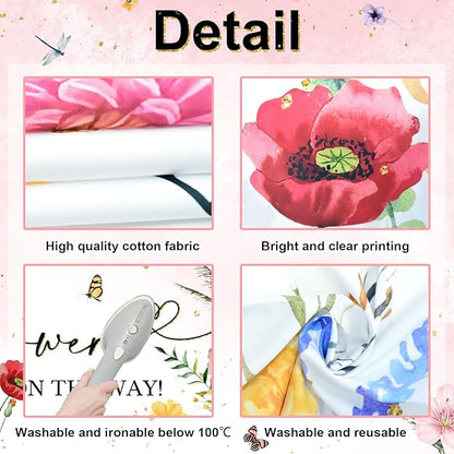 Avezano Wildflower Baby Shower Backdrop Watercolor A Little Wildflower is On The Way Baby Shower Party Decorations Girl Banner Photoshoot Props 6 x 4 ft
