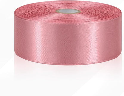 60 Yards Rose Gold Satin Ribbon 1-1/2 Inch, Solid Polyester Fabric Ribbon for Gift Wrapping, Crafts, Flower Bouquet, Wedding, Baby Shower, Festival, Christmas, Easter