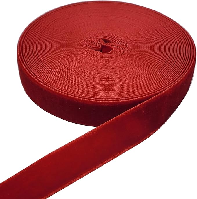 10 Yards Velvet Ribbon Spool (Red, 5/8")