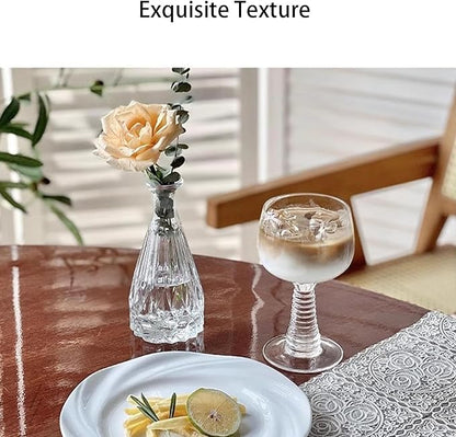Glass Bud Vases, Set of 36 Thick Sturdy Crystal Clear Vases in Multiple Sizes and Shapes with Delicate Glossy Texture, for Wedding Home Decor Table Centerpieces Floral