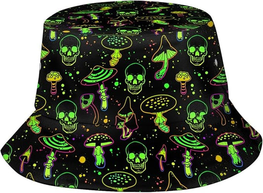 Bucket Hat for Women Men Funny Halloween Hats Packable Outdoor Fisherman Hats Caps Unisex