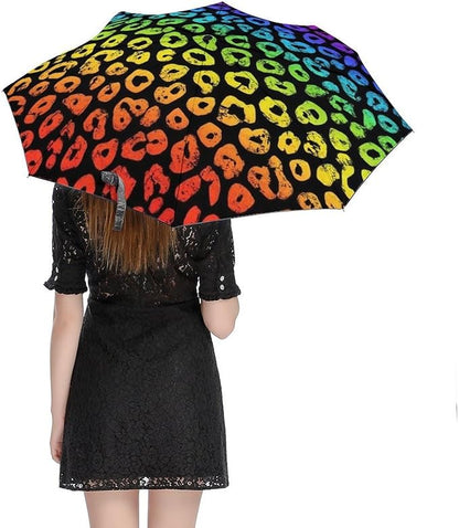 3 Fold Car Umbrella Folding Portable Automatic Umbrella Sunny Rain Sunscreen