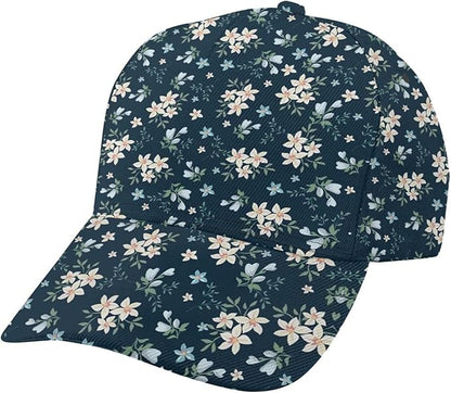 Floral Baseball Cap for Women Fashionable Adjustable Dad Hat Low Profile Running Hat for Summer Sporting Working Hiking