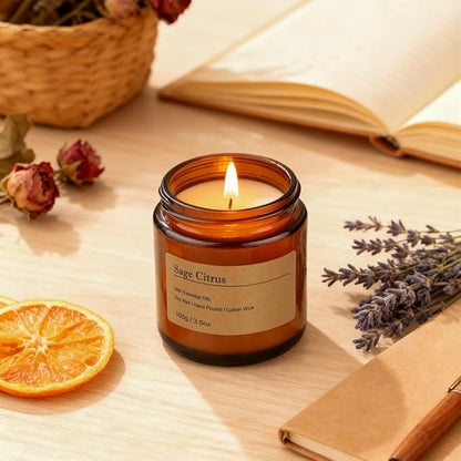 6-Pack Scented Candles for Home, 3.5 Oz Soy Wax Christmas Candles Gift Set with Lavender Chamomile & Eucalyptus Mint for Brithday Gifts Women, HomeMeditation & Spa