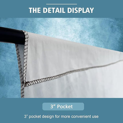 Abstract Professional Photography Backdrop for Portrait Photo Props Booth Background Photoshoot Studio with Polyester Fabric Roller Pocket on Top(8x12ft, Light Blue,No Stand)