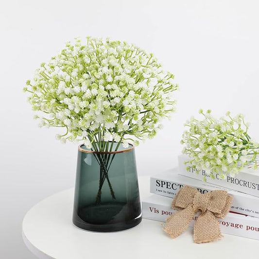 ASTRYAS 60Pcs Babys Breath Artificial Flowers, Baby Breath Flowers Artificial Bulk, Fake White Gypsophila Babies Breath Real Touch Flowers for Wedding Bouquet Floral Arrangement Party Home Decor