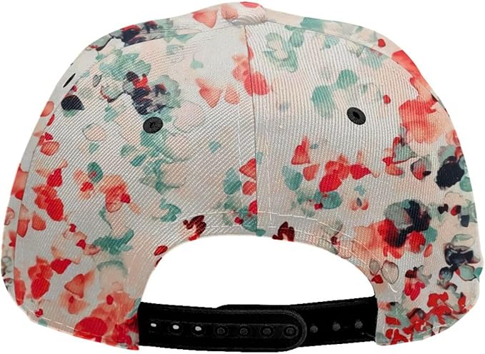 Pastel Cornflowers Floral Baseball Cap Dad Hats All-Over Print Fashion Accessory 100% Polyester Adjusts to Fit Most