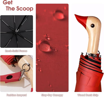 Duck Umbrella – Cute Duck with Adorable Duck Handle, The Perfect Duck Umbrella for Duck Lovers