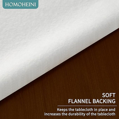 Rectangle Table Cloth,100% Waterproof Tablecloth OilProof SpillProof Vinyl Table Cloth, Wipe Clean Plastic Table Cover for Dining, Camping, Indoor and Outdoor 54" x 120",Mum Bloom