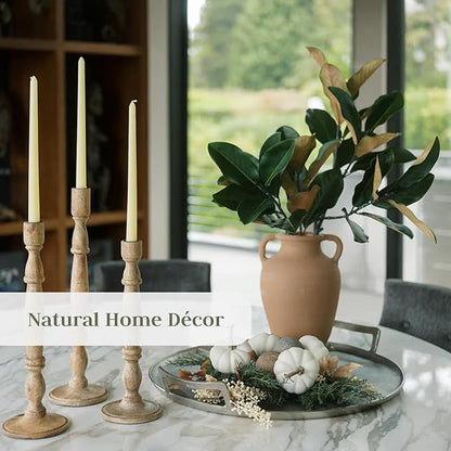 CG Hunter Terracotta Vase with Handles, 12-in Vintage Decor Vase & Table Decor in Entryway, Livingroom or Dining Room, Display Fresh or Dried Flowers, Branches or as a Standalone Decorative Accent