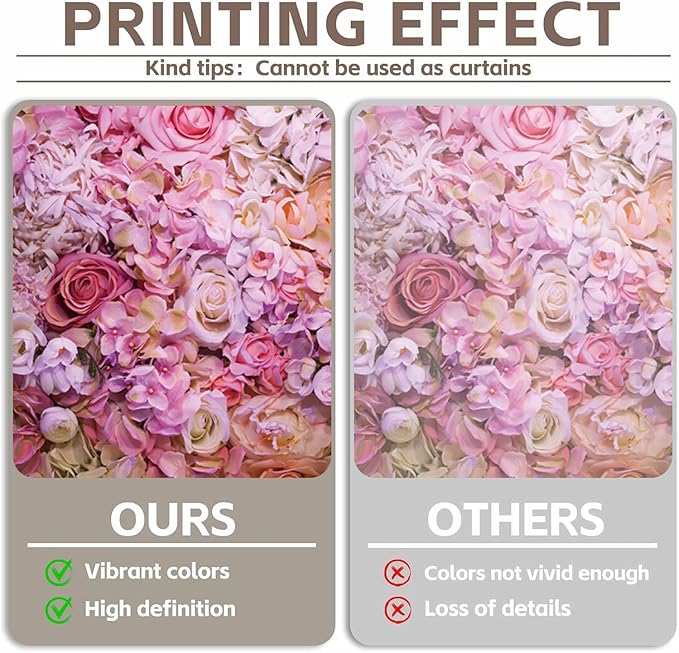 12x10ft Vinyl XMJJKUF Pink Floral Backdrop Flower Colorful Wedding Ceremony Girls Bridal Shower Background Birthday Party Decortaions Banner Portrait Photo Shoot Props