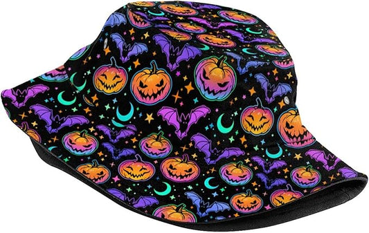 Bucket Hat for Women Men Funny Halloween Hats Packable Outdoor Fisherman Hats Caps Unisex