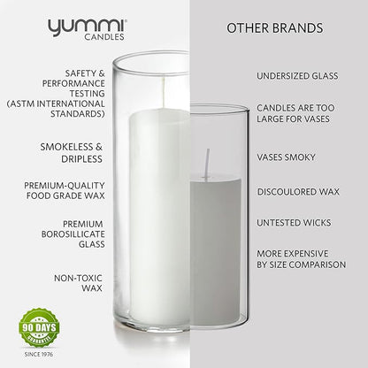 Yummi Set of 3 Slim Pillars and Cylinder Vases - White