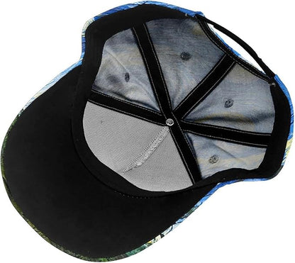 Floral Baseball Cap for Women Fashionable Adjustable Dad Hat Low Profile Running Hat for Summer Sporting Working Hiking