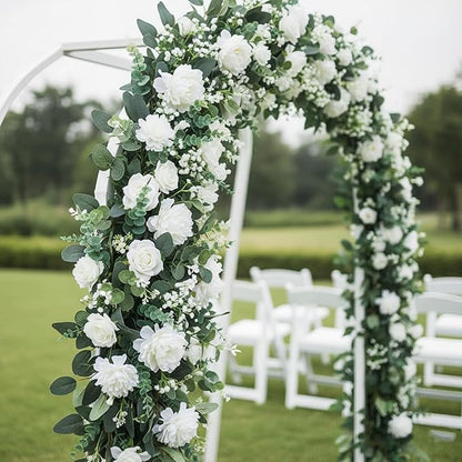 120 Pcs 5 Mixed Eucalyptus Greenery Stems Artificial Baby Breath Flowers Bulk Eucalyptus Leaves Bundle Faux for DIY Wedding Decoration Bouquets Home Arrangement Floral Vase Decor