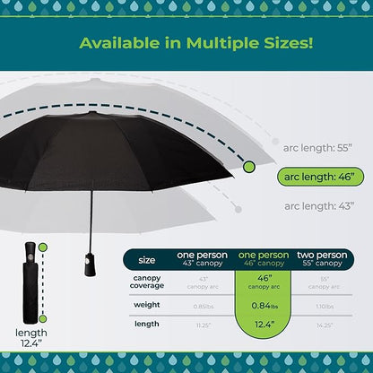Totes Reverse Close Folding Inbrella with Auto Open Close and Compact