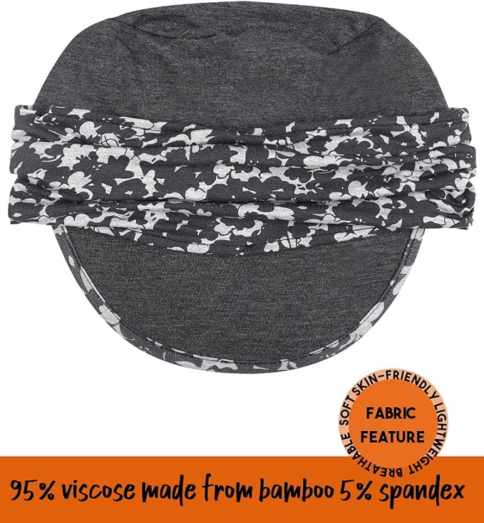 Chemo Headwear Viscose Newsboy Cap for Women Fall and Winter Hats