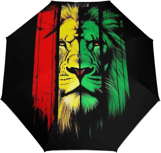 Fashion 3 Fold Sunny Rain Sunscreen Umbrella Portable Automatic Umbrella
