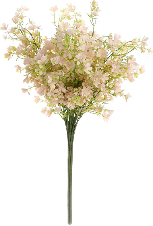 Grand Verde 29” Blush-Pink Plastic Flowers Artificial Bouquet Faux Greenery Long Stems for Tall Vase, DIY Crafts Home Decoration, Bulk 5pcs