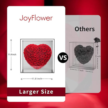 JoyFlower About 140pcs Preserved Roses Gift, Real Eternal Roses for Mom, Long Lasting Forever Flowers with Gift Box for Girlfriend Wife in Valentines Day Birthday Wedding Anniversary