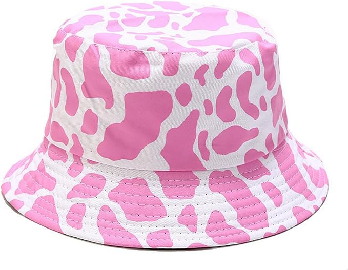 Mashiaoyi Unisex Print Double-Side-Wear Reversible Bucket Hat