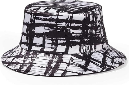 Quanhaigou Bucket Hat for Men Women,Packable Reversible Printed Sun Hats,Fisherman Outdoor Summer Travel Hiking Beach Caps