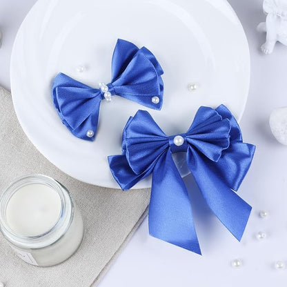 NESCCI 100 Yards Ribbon,1-1/2 Inch Royal Blue Satin Ribbon,Single Face Satin Ribbons,Perfect for Gift Wrapping,Wedding Decoration,Handmade Bows,Wrapping Bouquet and More