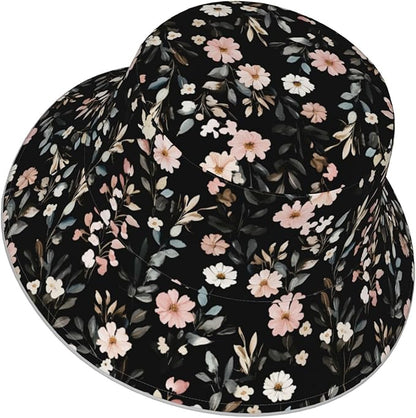 Bucket Hat Double-Side-Wear Reversible Sun Hat Beach Travel Hiking for Women Men