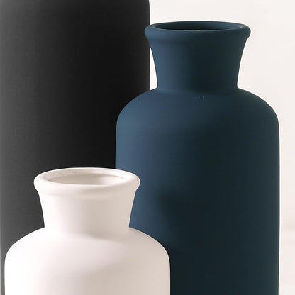 Ceramic Vase Set of 3, Neutral Modern Vases Home Decor Boho Vases Farmhouse Decor Flowers Pampas Vase for Table Mantel Entryway Shelf Living Room Kitchen Bathroom - Mutlicolor