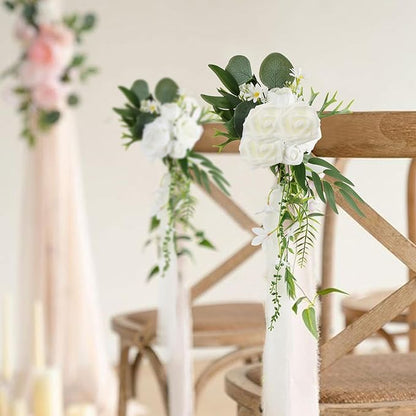 Artificial Rose Flower Heads, 100pcs Ivory Fake Roses Artificial Flower Foam Rose for DIY Wedding Bouquets Centerpieces Arrangements Party Baby Shower Home Decor (Stemless, Ivory)