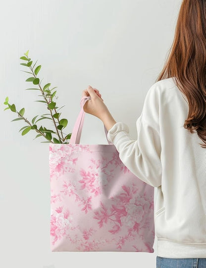 Floral Tote Bag, Floral Bag for Women, Reusable Grocery Bags Shopping Bags