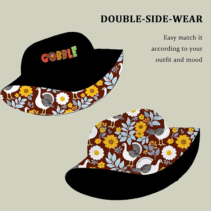 Bucket Hat Unisex for Men Women Funny Fashion Fishing Hat Cute Fisherman Cap