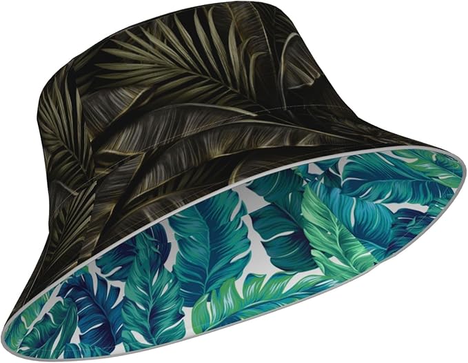 Bucket Hat Beach Summer Sun Hat Reversible Fisherman Hats Double Sided Wearing for Women Men Boys Girls
