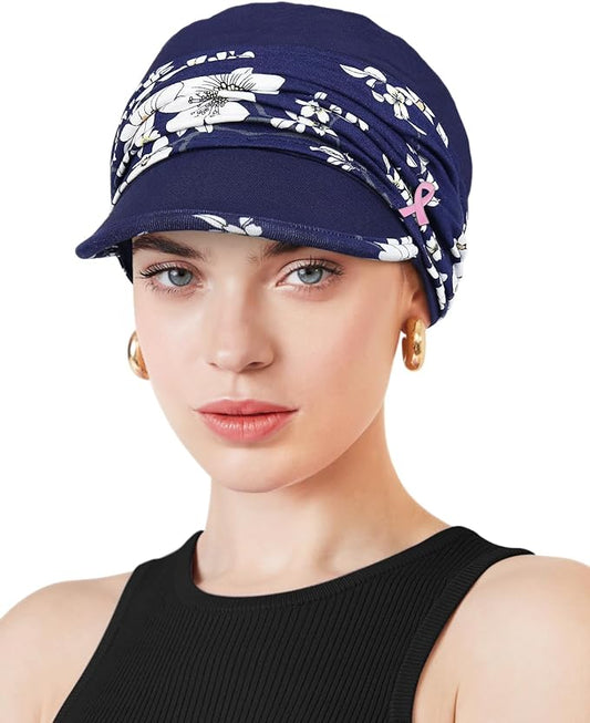 Chemo Headwear Viscose Newsboy Cap for Women Fall and Winter Hats