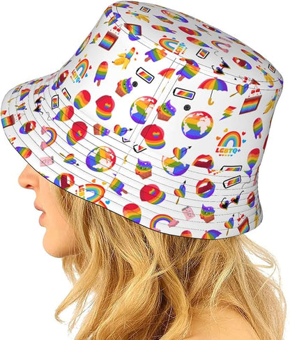 Fashion Bucket Hat Summer Beach Travel Sun Hat Packable Fisherman Cap for Men Women