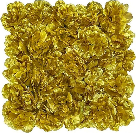 Flower Wall Backdrop, 12PCS 10.6"-15.7" Artificial Flower Wall Panel with Various Styles, 3D Floral Wall Decor for Wedding Photo Background Festive Party Home Decoration (L022, 15 * 15in)