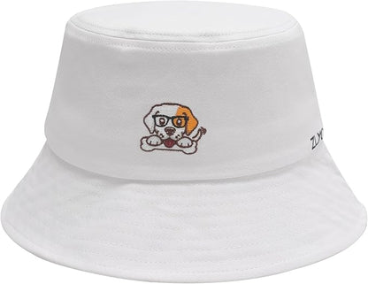 ZLYC Unisex Fashion Embroidered Bucket Hat Summer Fisherman Cap for Men Women