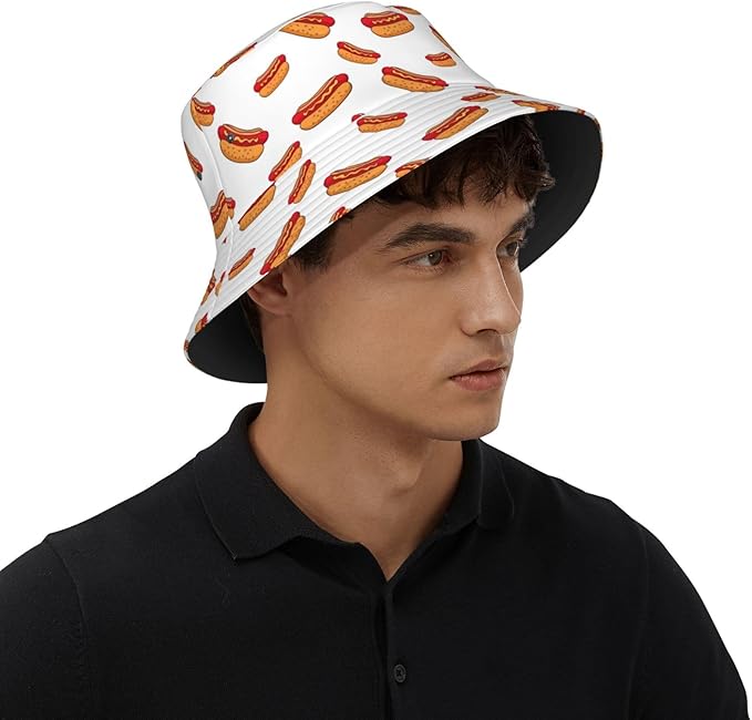 Bucket Hat for Women Men, Summer Print Hat Travel Packable Sun Cap Outdoor Hat for Women and Men