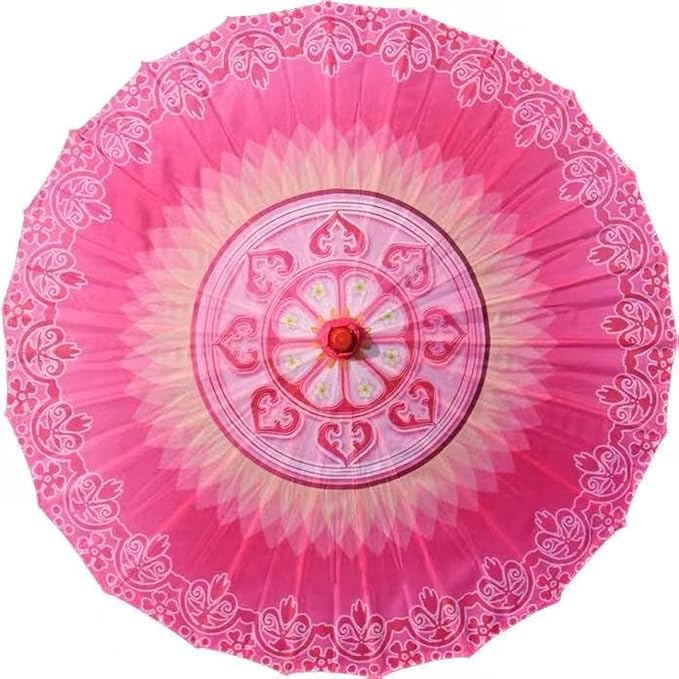 33" Handmade Oiled Parasol Bamboo Silk Umbrella Chinese Japanese Art Classical Dance Umbrella Plum Blossom for Wedding Parties Photography Costumes Cosplay Decoration and Other Events