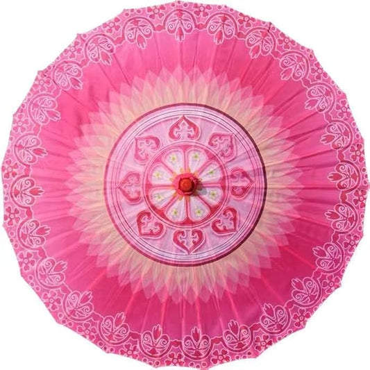 33" Handmade Oiled Parasol Bamboo Silk Umbrella Chinese Japanese Art Classical Dance Umbrella Plum Blossom for Wedding Parties Photography Costumes Cosplay Decoration and Other Events