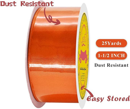Double Face Torrid Satin Ribbon 1-1/2 inch X 25 Yards Polyester Torrid Ribbon for Gift Wrapping Very Suitable for Weddings Party Hair Bow Invitation Decorations and More