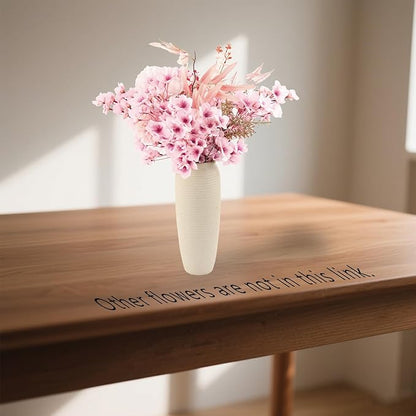 6-Pack 16" Pink Silk Cherry Blossom Branches Flores artificiales para decoracion for Spring Decor Japanese Garden Weddings Home Bedroom Table Centerpieces & Party Decor