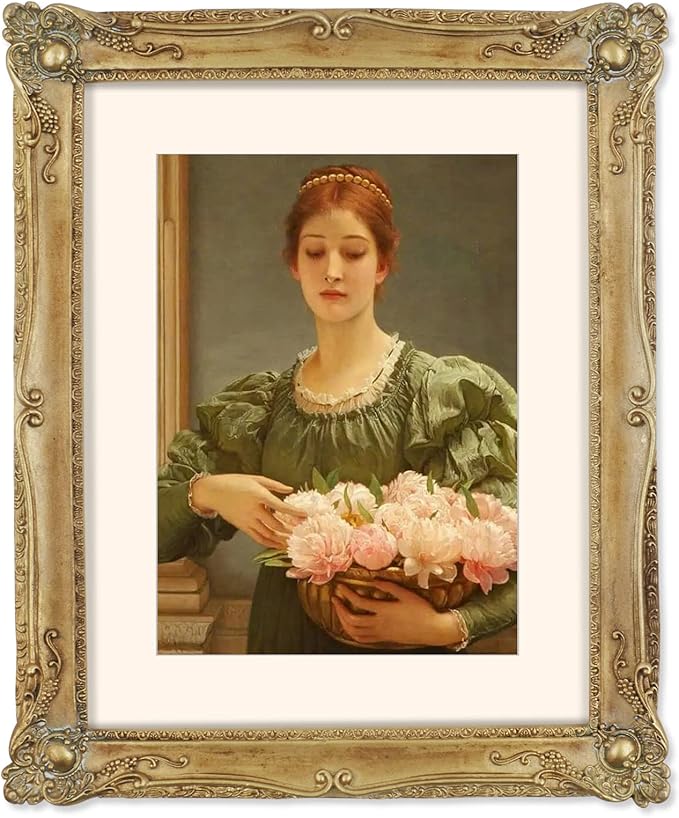 SIMON'S SHOP 11x14 Picture Frame Matted to 8x10 Photo, Vintage Bronze Picture Frames 11x14 with Mat for 8x10 Artwork, Wall and Tabletop Display Poster Frames