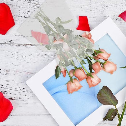 50Pcs Flower Bags, 9.8x5.9in Bouquet Water-retaining Bag, PE Bouquet Flower Water, Transparent -retaining, Rose Packaging for Arrangement