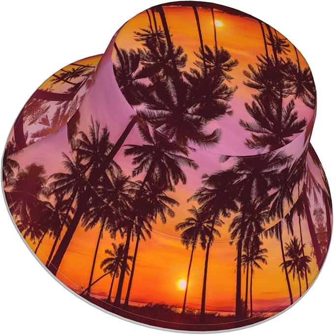 Hat Reversible Fisherman Hats Double Sided Wearing for Women Men Boys Girls
