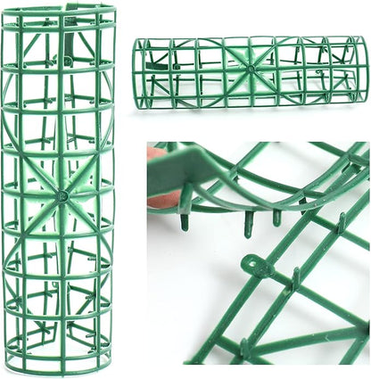 Artificial Flower Grid Panels,DIY Flowers Wall Frames,Flowers Wall Arches Backdrop,Plastic Fences Frames for Wedding Party Flower Grids,Artificial Flowers Plant Base,12Pieces,10x10 Inches