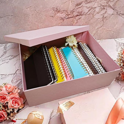 YINUOYOUJIA Large Gift Box 16.5x13x5.5 inches,Pink Gift Box for Presents,Birthday,Valentine's Day,Mother's Day,Christmas,Anniversary.